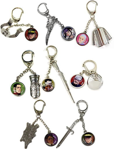 Saichi Sugimoto, etc. Golden Kamuy Collection Charm Golden Kamuy Exhibition Limited All 8 Types Set Charm [USED]