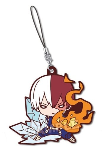 Shoto Todoroki My Hero Academia Nitotan VS Rubber Mascot Key Chain [USED]