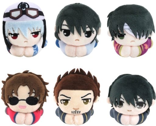 Kotarou Katsura, etc. Gintama Hagu Chara Collection 2 All 6 Types Set Key Chain [USED]