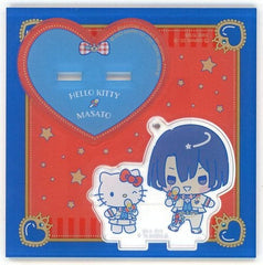 Hello Kitty Masato Hijirikawa Sanrio Characters X Uta No Prince Sama Shining Live Acrylic Keychain With Stand Happy Smiling Stage Chibi Chara Ver. Shining Live Happy Smiling Stage in Sanrio Puroland Limited Key Chain [USED]