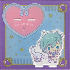 Cinnamoroll Ai Mikaze Sanrio Characters X Uta No Prince Sama Shining Live Acrylic Keychain With Stand Happy Smiling Stage Chibi Chara Ver. Shining Live Happy Smiling Stage in Sanrio Puroland Limited Key Chain [USED]