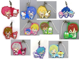 Otoya Ittoki, etc. Sanrio Characters X Uta No Prince Sama Shining Live Trading Rubber Mascot Happy Smiling Stage Chibi Chara Ver. All 11 Types Set Key Chain [USED]