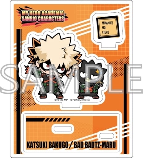 My Hero Academia x Sanrio Characters Katsuki Bakugo Bad Badtz-Maru Acrylic Stand A Acrylic Stands [USED]