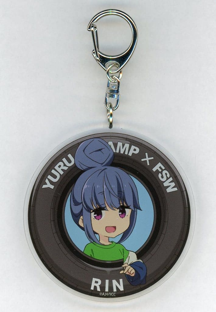 Rin Shima Laid-Back Camp FSW Collaboration Key Chain Spectator Camp Ver. Fuji Speedway Limited Key Chain [USED]