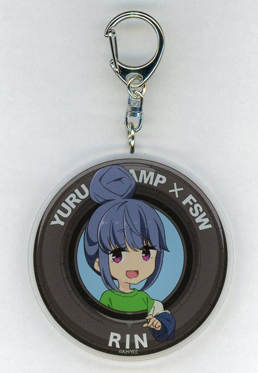 Rin Shima Laid-Back Camp FSW Collaboration Key Chain Spectator Camp Ver. Fuji Speedway Limited Key Chain [USED]