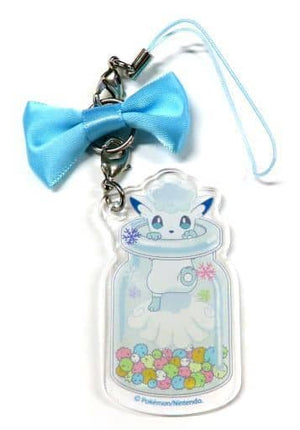 Alolan Vulpix Pokemon Pokemon Acrylic Strap Mascot Bottle of Confetti Key Chain [USED]