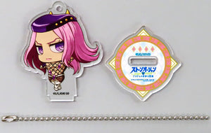 Narciso Anasui JoJo's Bizarre Adventure Stone Ocean Trading Acrylic Stand Key Chain Collaboration Cafe Powered By Animax Cafe+ Limited Key Chain [USED]