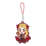 Kyojuro Rengoku Demon Slayer: Kimetsu no Yaiba Metsu! Capsule Rubber Mascot 14 Key Ring [USED]