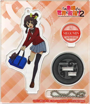 Megumin Uniform KonoSuba: God's Blessing on This Wonderful World! 2 Acrylic Stand Key Chain Don Quijote Collaboration Shop Limited Key Chain [USED]