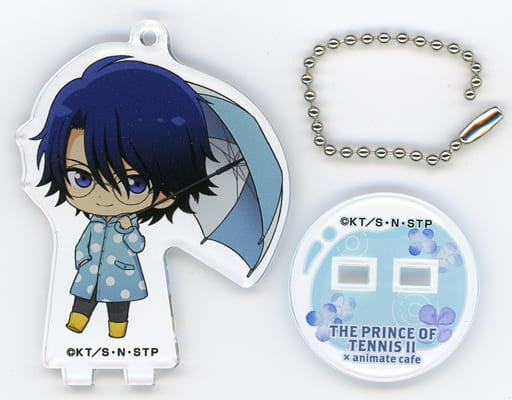 Yushi Oshitari The Prince of Tennis II: U-17 World Cup Trading Acrylic Stand Key Chain Rainy Day Ver. animate cafe Limited Key Chain [USED]