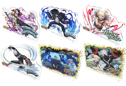 My Hero Academia Tomura Shigaraki & Others Acrylic Board ULTRA IMPACT 1st Anniversary Vol.2 All 6 Types Set Acrylic Stands [USED]