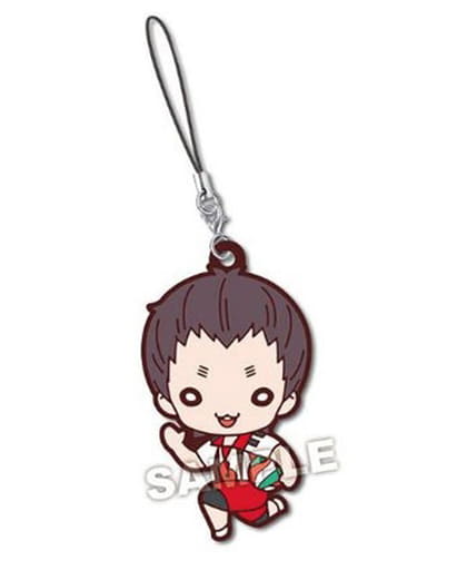 Shohei Fukunaga Haikyu!! Nitotan Nekoma High School Second Uniform Rubber Mascot Key Chain [USED]
