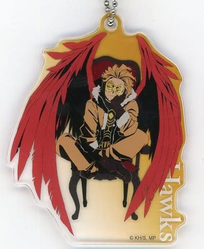 My Hero Academia Hawks Trading Acrylic Keychains Sit! Chair! Hero Plaza 2022 Limited Keychains [USED]