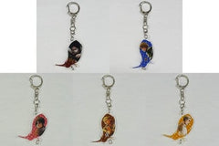 Ellen Yeager, etc. Attack on Titan Trading Acrylic Key Chains A Ver. Online Exhibition Limited All 5 Types Set Key Chain [USED]