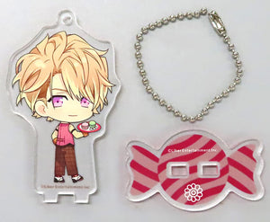 Itaru Chigasaki A3! Trading Acrylic Stand Key Chain Sweets Ver. A Group: Spring Group & Summer Group animatecafe 8th Edition Limited Key Chain [USED]