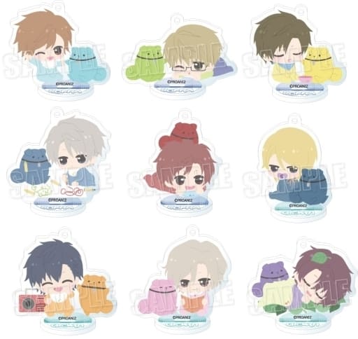 Ohara Sky, etc. TSUKIPRO THE ANIMATION 2 Babutans! Trading Acrylic Stand Key Chain Abox All 9 Types Set Key Chain [USED]