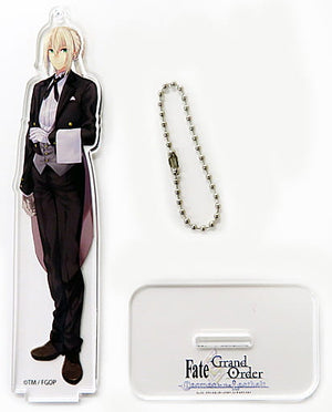 Saber/Bedivere Silver Butler Fate/Grand Order Pickup Character Acrylic Mascot Chaldea Satellite Station 2021-2022 Limited Key Chain [USED]