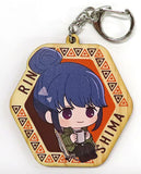 Rin Shima Sitting Laid-Back Camp Trading Wood Key Chains Pop Up Store in Loft Limited Key Chain [USED]