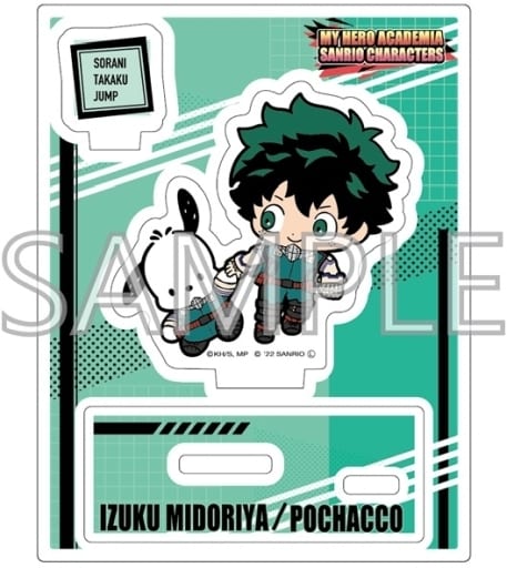 My Hero Academia x Sanrio Characters Izuku Midoriya Pochacco Acrylic Stand B Acrylic Stands [USED]