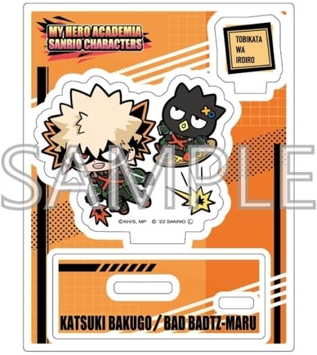 My Hero Academia x Sanrio Characters Katsuki Bakugo Bad Badtz-Maru Acrylic Stand B Acrylic Stands [USED]