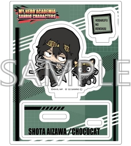 My Hero Academia x Sanrio Characters Shota Aizawa Choco Cat Acrylic Stand B Acrylic Stands [USED]