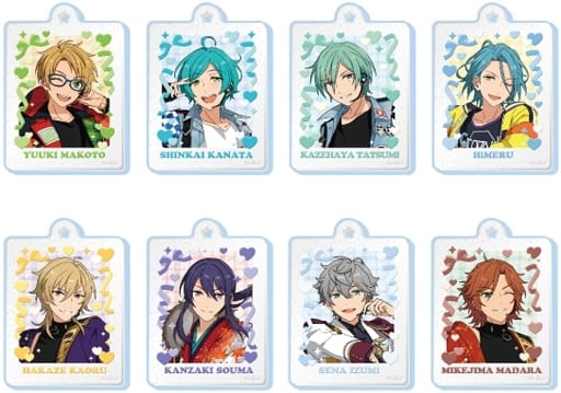 Makoto Yuuki, etc. Ensemble Stars!! Puku Rame Acky Abox All 8 Types Set Mascot [USED]