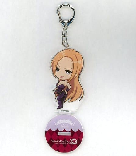 Trish 1 Devil May Cry 20th Anniversary Trading Acrylic Stand Key Chain Capcom Cafe Limited Key Chain [USED]