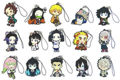 Zenitsu Agatsuma, etc. Hotto Hitoiki Ver.2 Demon Slayer: Kimetsu no Yaiba Ichiban Kuji Demon Slayer's Will 2 Kyun Chara Illustrations Rubber Charm Prize I All 15 Types Set Key Ring [USED]