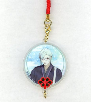 Hizamaru Touken Ranbu ONLINE Casual Outfit Acrylic Keychain This World Expedition Miyako Musubi Limited Key Chain [USED]