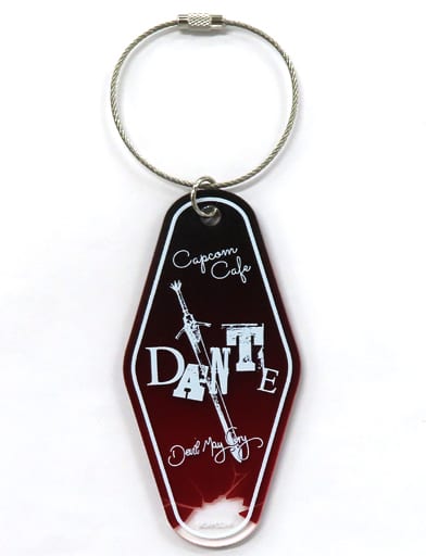 Devil May Cry 5 Dante Motif Trading Motel Keychain Capcom Cafe Limited Keychains [USED]