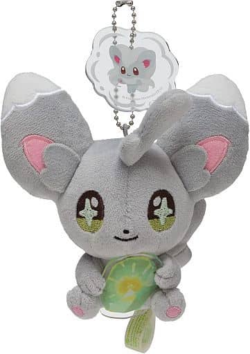 Minccino Shiny Stone Cinccino Pokemon Shinka No Ishi Mascot Pokemon Center Limited Key Chain [USED]