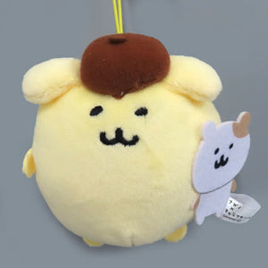 Pompompurin Nagano X Sanrio Characters Mascot with Friends Key Ring [USED]