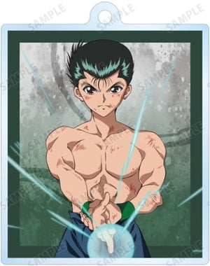 Yusuke Urameshi Yu Yu Hakusho Newly Drawn Illustration Trading Acrylic Key Chains Ankoku Bujutsukai Ver. Key Chain [USED]