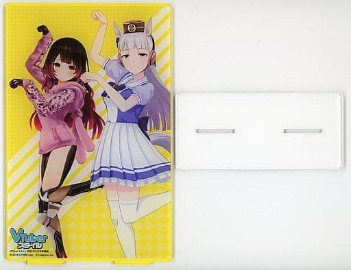 Roboco-san Gold Ship VTuber Hololive X Pakatube! Acrylic Stand Vtuber Style Exclusive May 2022 Issue Special Edition Bonus Acrylic Stands [USED]