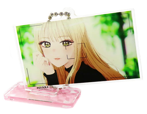 Marin Kitagawa Smart Face Right Hand Face My Dress-Up Darling Random Acrylic Stand Key Chain Memorial Collaboration Cafe in Smile Base Cafe Limited Key Chain [USED]