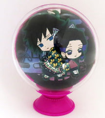 Giyu Tomiokau Shinobu Kocho Demon Slayer: Kimetsu no Yaiba Metsu! Capsule Rubber Mascot+ Capsule Rubber Mascot Key Chain [USED]