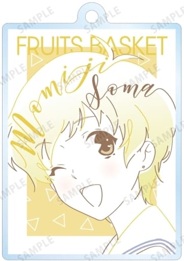 Souma Momiji Fruits Basket Lette-Graph Trading Acrylic Key Chain Ver.B Key Chain [USED]