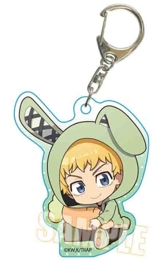 Takemichi Hanagaki Rabbit Ears Ver. Tokyo Revengers Gyugyutto Acrylic Key Chain Key Ring [USED]