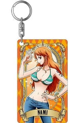 Nami One Piece Ultimate Crew 3rd Hologram Plate Keychain Key Chain [USED]