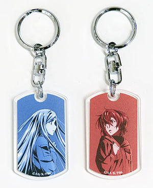 Anju Emma Kurena Kukumila 86 Dog Tag Style Acrylic Key Chain ANIPLEX+ Limited Blu-ray/DVD Vol.4 Purchase Bonus Key Chain [USED]