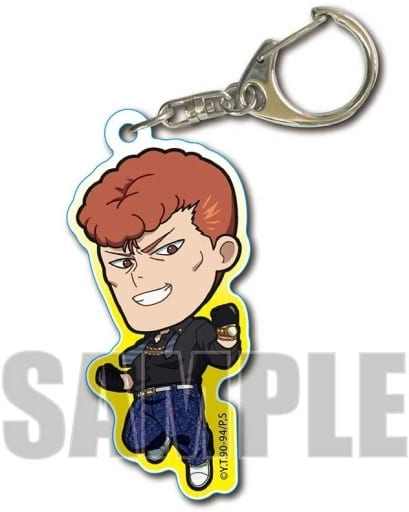 Kazuma Kuwabara Yu Yu Hakusho Trading Acrylic Key Chains Mafia Ver. Deformation Key Chain [USED]