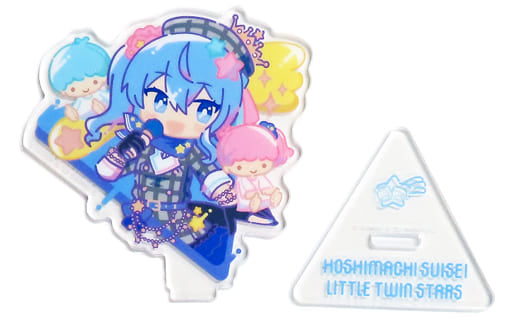 Hoshimachi Suisei Little Twin Stars VTuber Hololive X Sanrio Characters Triangle Acrylic Stand Acrylic Stands [USED]