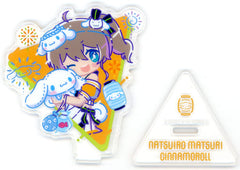 VTuber Hololive X Sanrio Characters Natsuiro Matsuri Cinnamoroll Triangle Acrylic Stand Acrylic Stands [USED]