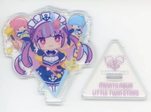 Minato Aqua Little Twin Stars VTuber Hololive X Sanrio Characters Triangle Acrylic Stand Acrylic Stands [USED]