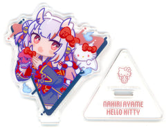 Nakiri Ayame Hello Kitty VTuber Hololive X Sanrio Characters Triangle Acrylic Stand Acrylic Stands [USED]