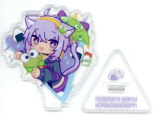 Nekomata Okayu Kero Kero Keroppi VTuber Hololive X Sanrio Characters Triangle Acrylic Stand Acrylic Stands [USED]