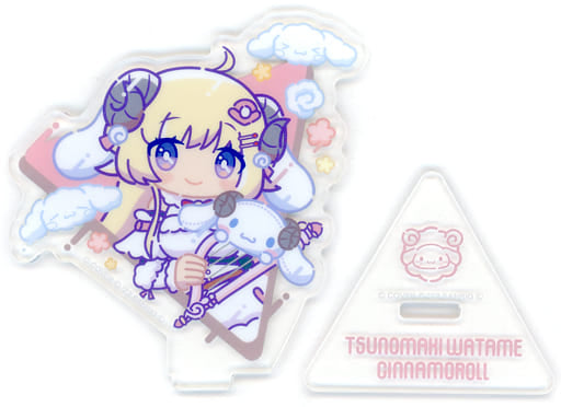 Tsunomaki Watame Cinnamoroll VTuber Hololive X Sanrio Characters Triangle Acrylic Stand Acrylic Stands [USED]
