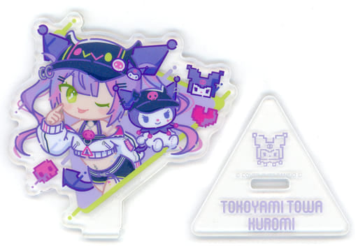 Tokoyami Towa Kuromi VTuber Hololive X Sanrio Characters Triangle Acrylic Stand Acrylic Stands [USED]