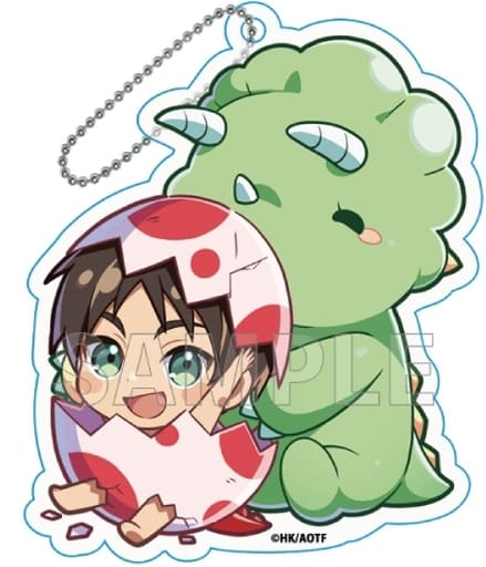 Ellen Yeager Attack on Titan Gyaokore Trading Acrylic Keychains Baby Tama Ver. Key Chain [USED]