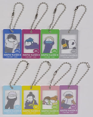 Yuta Okkotsu, etc. Jujutsu Kaisen 0 Trading Rubber Paint-Style Acrylic Key Chain Good Night. All 8 Types Set Key Chain [USED]